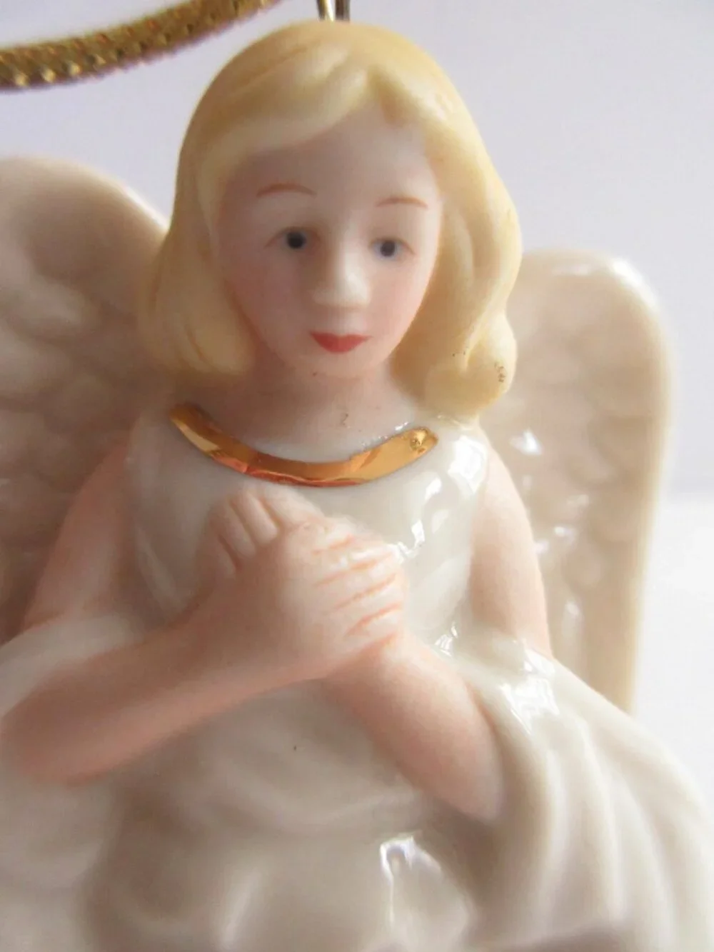 Lenox Angel Porcelain Christmas Ornament Christmas Tree Decoration Gold Tassel